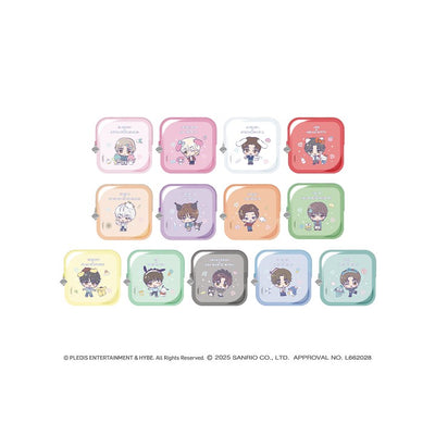 [SEVENTEEN|سفنتين] (One) SEVENTEEN x SANRIO CHARACTERS - Square Pouch 12 x 12 cm (Member Select of 13) | سفنتين × شخصيات سانريو - محفظة مربعة (اختيار العضو من 13)