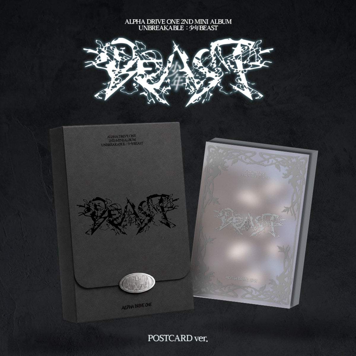 [ALPHA DRIVE ONE|ألفا درايف ون] {Kpop} (One) ALPHA DRIVE ONE - The 2nd Mini Album [UNBREAKABLE : 少年BEAST] (Postcard Ver.) | ألفا درايف ون - الألبوم المصغّر الثاني [أنبريكابل] (نسخة البطاقة البريدية)