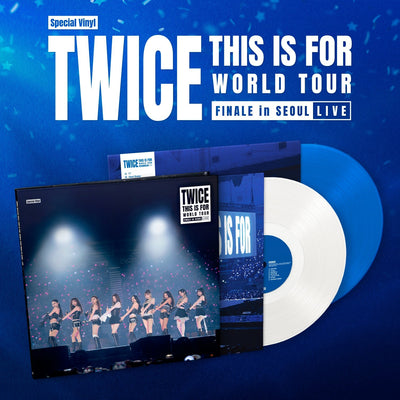 [Twice|توايس] {Kpop} (Set) TWICE - <THIS IS FOR> World Tour Finale in Seoul LIVE (Special Vinyl, 2 LP Gatefold) 316 x 316 mm | توايس - جولة <ذس إز فور> العالمية الختامية في سيول (فينيل خاص، أسطوانتان بغلاف مزدوج)