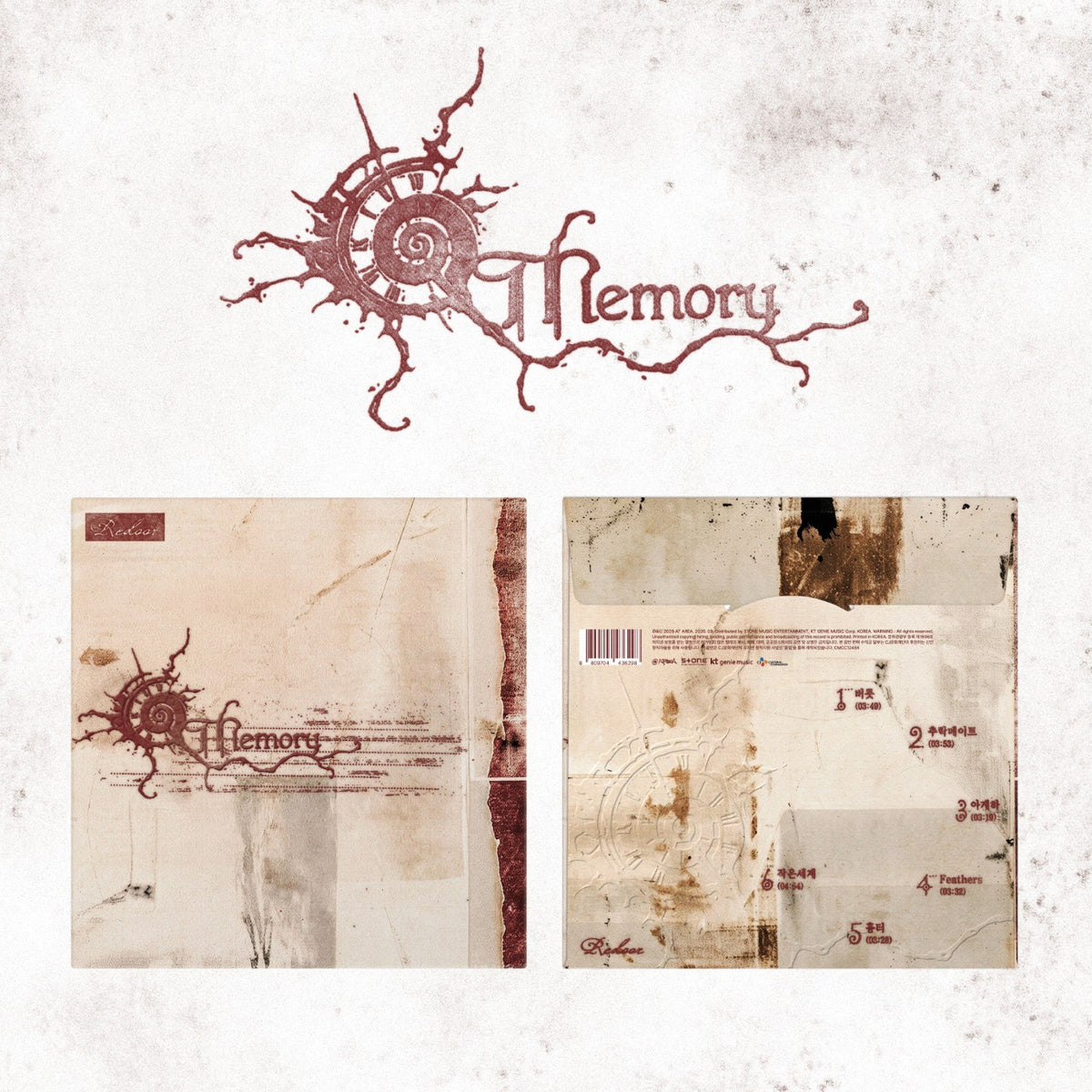 [Redoor|ريدور] {Kpop} (One) REDOOR - The 4th Mini Album [Memory] 125 x 125 mm | ريدور - الألبوم المصغر الرابع [Memory] ١٢٥ × ١٢٥ مم