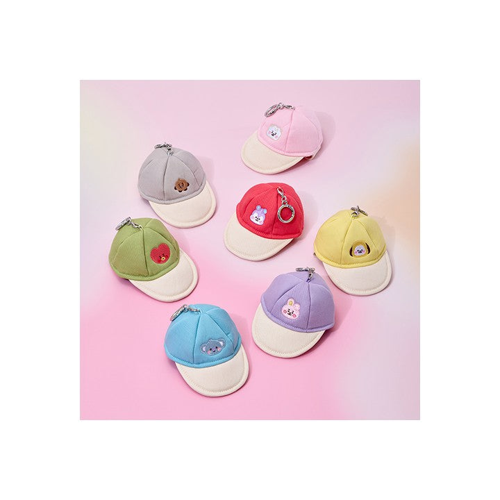 [BTS|بانتقان] (One) BTS - Jelly Shop Ball Cap Keyring 10 x 13 x 6 cm (MANG) | بي تي اس - ميدالية مفاتيح قبعة بيسبول جيلي شوب 10 × 13 × 6 سم (مانغ)