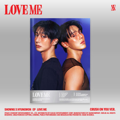 [Monsta X|مونستا اكس] {Kpop} (One) SHOWNU X HYUNGWON - EP [LOVE ME] (CRUSH ON YOU Ver.) | مونستا اكس - شونو × هيونغ وون - الألبوم القصير [لوف مي] (نسخة كراش أون يو)