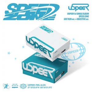[USPEER|يوسبير] {Kpop} (One) USPEER - 1st Single Album [SPEED ZONE] (JUST RUN Ver. / OBJECTIVE Ver., Random 1 of 2) 23.7 x 16.3 x 8 cm | يوسبير - الألبوم المنفرد الأول [سبيد زون] (نسخة جست ران / نسخة أوبجكتيف، عشوائية واحدة من ٢) ٢٣٫٧ × ١٦٫٣ × ٨ سم