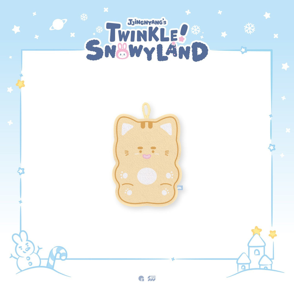 [ONEW|أونيو] {Kpop} (One) ONEW - JJINGNYANGS Hand Towel JJINGZ approx. 15.7 x 21 cm (Pop-up [JJINGNYANG'S TWINKLE! SNOWYLAND]) | أونيو - منشفة يد جينغز نحو ١٥٫٧ × ٢١ سم (بوب أب [جينغنيانغز تويكل! سنويلاند])