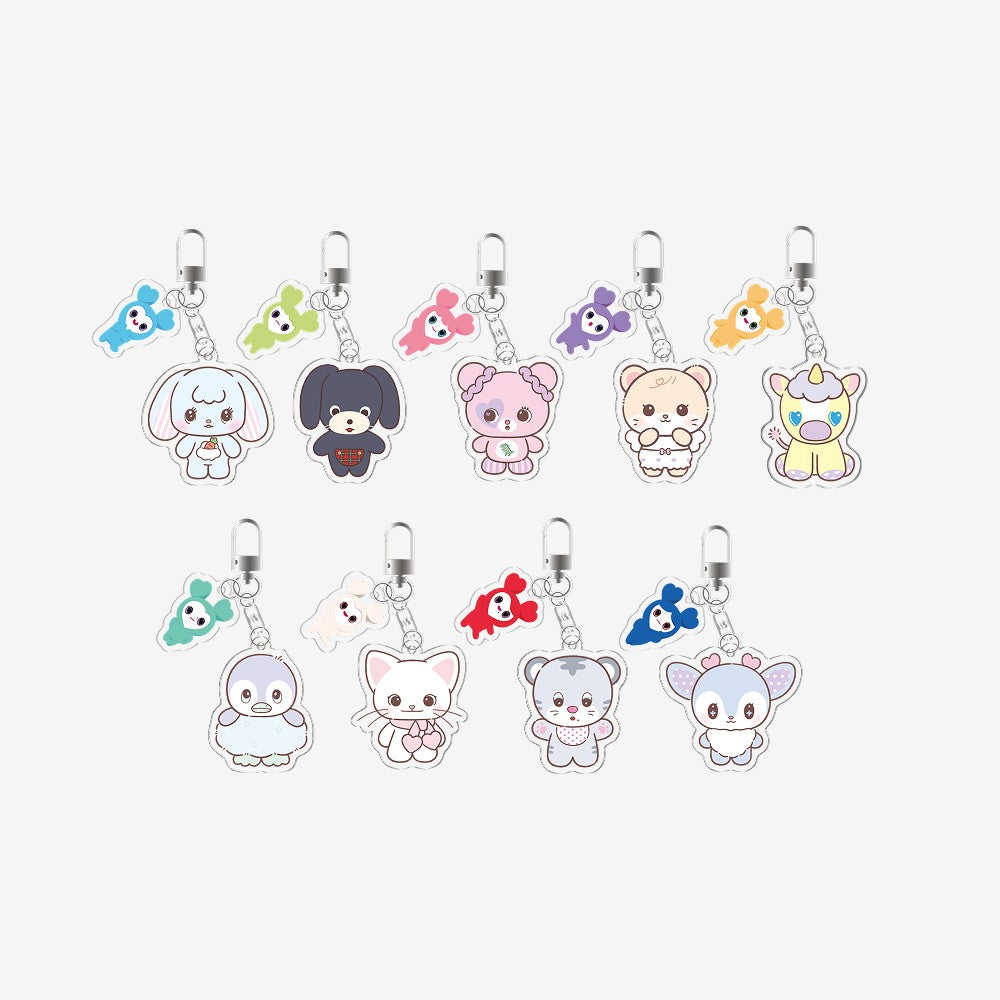 [Twice|توايس] {Kpop} (One) TWICE - TDOONGZ Secret Acrylic Keyring (Random 1 of 9) (TWICE THE THRILL Pop-Up Store) | توايس - ميدالية تدونغز الأكريليك السرية (عشوائية ١ من ٩) (متجر توايس ذا ثريل المؤقت)