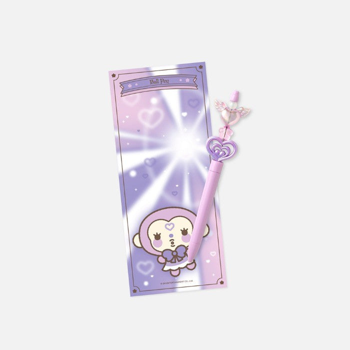 [Hearts2Hearts|هارتس تو هارتس] {Kpop} (One) HEARTS2HEARTS - Magical Beads Ball Pen [ICONIC HEART] | هارتس تو هارتس - قلم حبر بخرز