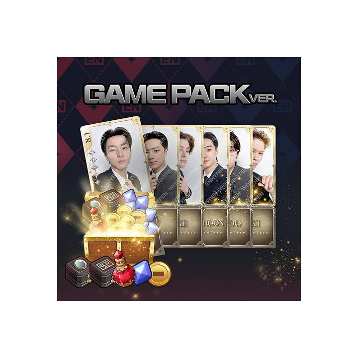 [ENHYPEN|انهايبن] (Set) ENHYPEN - World Coupon Card Collection [NEWS ROOM] Game Pack Ver. 14 x 9 cm | انهايبن - مجموعة بطاقات الكوبون العالمية [نيوز روم] نسخة حزمة اللعبة ١٤ × ٩ سم