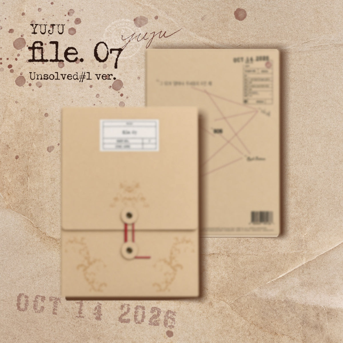 [YUJU|يوجو] {Kpop} (One) YUJU (GFRIEND) - The 4th Mini Album [file. 07] (Unsolved #01 Ver.) 17 x 25 cm Outbox, 150 x 210 mm Photobook | يوجو (جيفريند) - الألبوم المصغّر الرابع [فايل 07] (نسخة أنسولفد #01) 17 × 25 سم