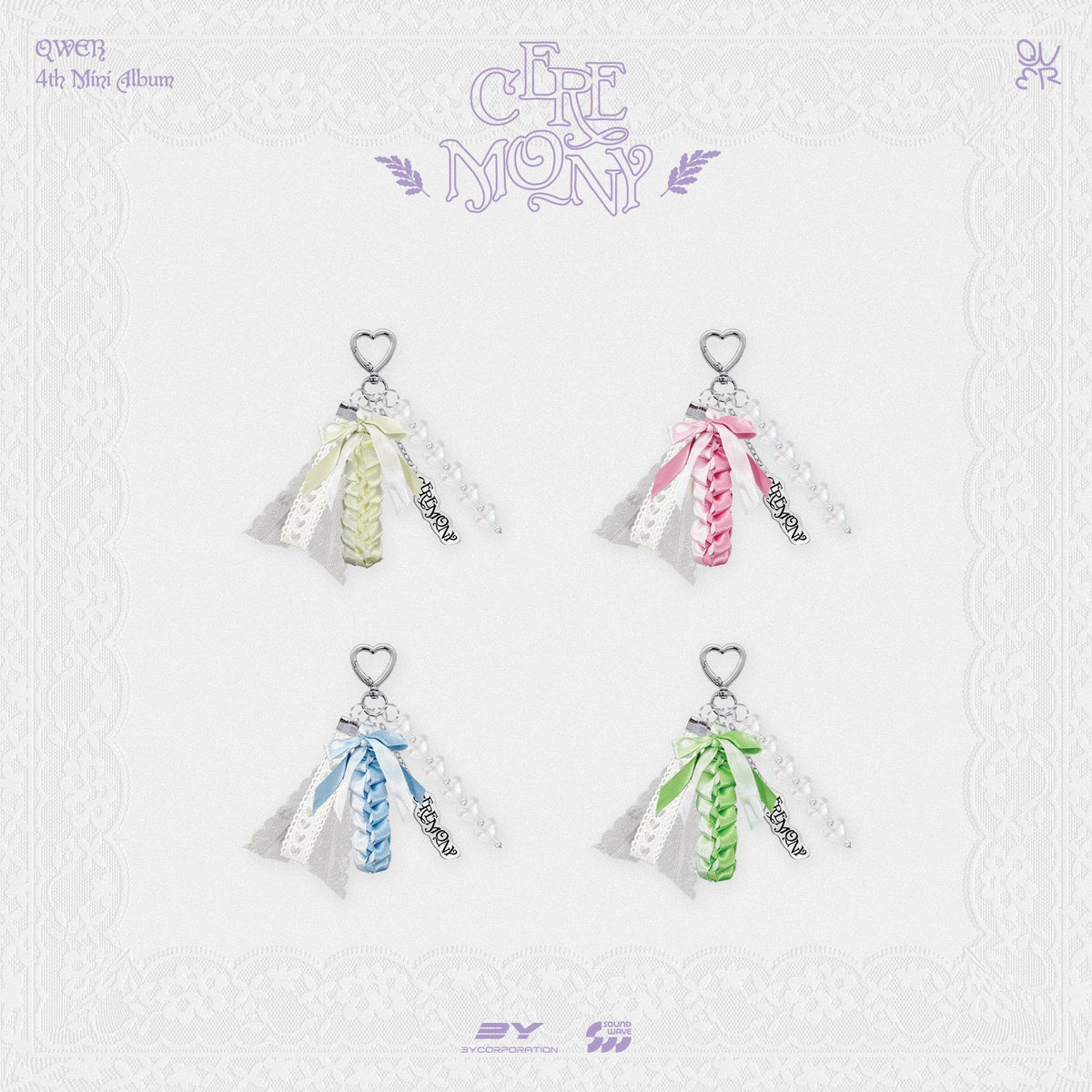 [QWER|كيو دبليو إي آر] {Kpop} (One) QWER - Graduation Keyring 4.5 x 13 cm (Member Select) (4th Mini Album Pop-Up [CEREMONY]) | كيو دبليو إي آر - ميدالية التخرّج ٤٫٥ × ١٣ سم (اختر العضو)