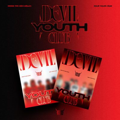 [MCND|إم سي إن دي] {Kpop} (Set) MCND - 7th Mini Album [Devil Youth Club] (Photobook Ver.) Set of 2 | إم سي إن دي - الألبوم المصغّر السابع [ديفل يوث كلوب] (نسخة كتيّب الصور) طقم من نسختين
