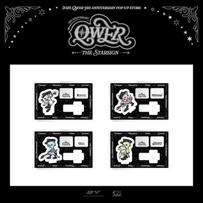 [QWER|كيو دبليو إي آر] {Kpop} (One) QWER - Monitor Acrylic Stand 10 x 6.5 cm (Member Select) (3rd Anniversary Pop-Up [THE STAR SIGN]) | كيو دبليو إي آر - ستاند أكريليك للشاشة ١٠ × ٦٫٥ سم (اختيار العضو) (المتجر المؤقت للذكرى الثالثة [THE STAR SIGN])