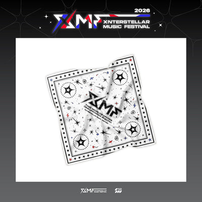 [XMF|إكس إم إف] {Kpop} (One) XMF - Bandana 60 x 60 cm (XMF 2026 Xnterstellar Music Festival) | إكس إم إف - بندانا ٦٠ × ٦٠ سم (مهرجان إكسنترستيلار الموسيقي XMF 2026)