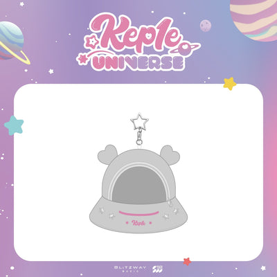 [KEP1ER|كيبلر] {Kpop} (One) KEP1ER - Kep1e UFO Zip Pouch with Star Carabiner (POP-UP [Kep1e UNIVERSE] Official MD) | كيبلر - محفظة الصحن الطائر كيبلي (ميرش بوب-أب [كيبلي يونيفرس] الرسمي)