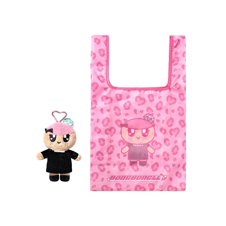 [SEVENTEEN|سفنتين] (Set) SEVENTEEN - BONGBONGEE Eco Bag + Plush Charm Set | سفنتين - طقم حقيبة إيكو مع تعليقة قطنية بونغبونغي