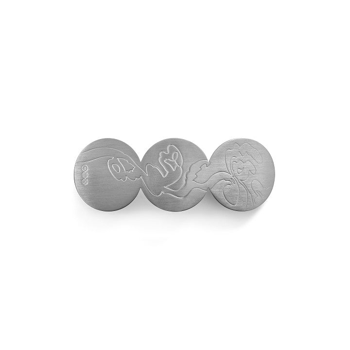 [BTS|بانتقان] (One) BTS - Metal Hair Clip 10.5 x 3.7 cm (Weverse Exclusive) | بي تي اس - مشبك شعر معدني ١٠٫٥ × ٣٫٧ سم (حصري ويفرس)