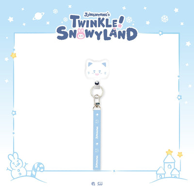 [ONEW|أونيو] {Kpop} (One) ONEW - JJINGNYANGS Phone Crossbody Strap Blue (JJING-MEOK Tag) 160 cm (Pop-up [JJINGNYANG'S TWINKLE! SNOWYLAND]) | أونيو - حزام هاتف كتفي أزرق (بعلّاقة جينغموك) ١٦٠ سم (بوب أب [جينغنيانغز تويكل! سنويلاند])