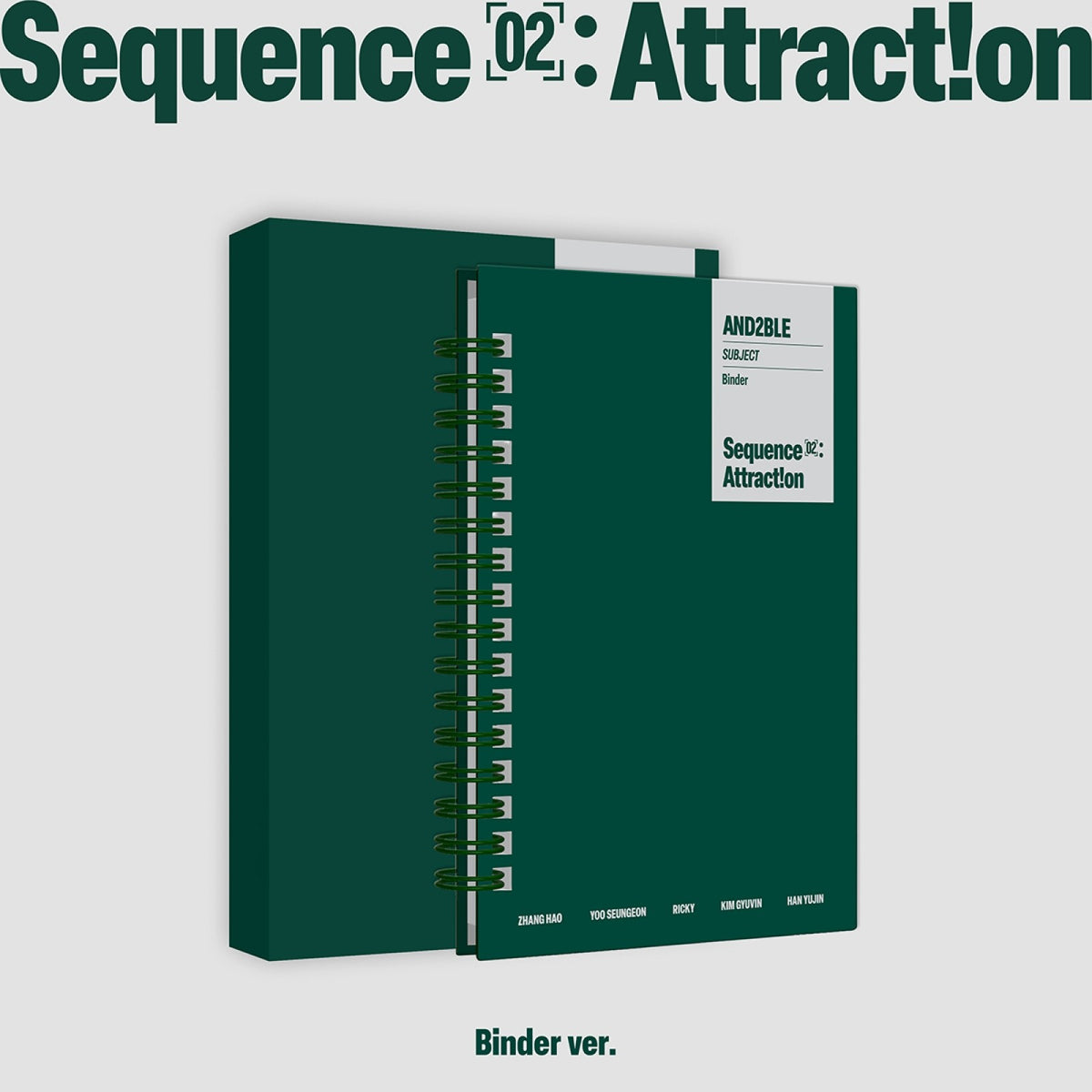 [AND2BLE|أنديبل] {Kpop} (One) AND2BLE - The 2nd Mini Album [Sequence 02: Attraction] (Binder Ver.) | أنديبل - الألبوم المصغّر الثاني [Sequence 02: Attraction] (نسخة البايندر)