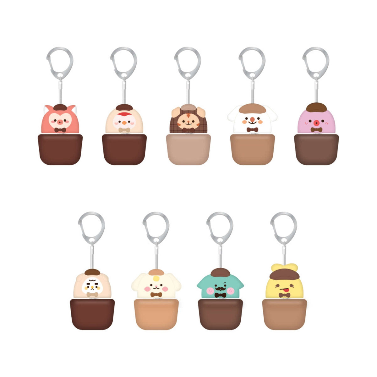 [CRAVITY|كرافيتي] {Kpop} (One) CRAVITY - CCREW Random Artisan Keycap Keyring 2.3 x 3.5 x 2.3 cm (Random 1 of 9) (2026 CRAVITY CHARACTER [DETECTIVE CCREW] POP-UP STORE) | كرافيتي - ميدالية مفاتيح بغطاء مفتاح فني عشوائي 2.3 × 3.5 × 2.3 سم (واحدة من 9)