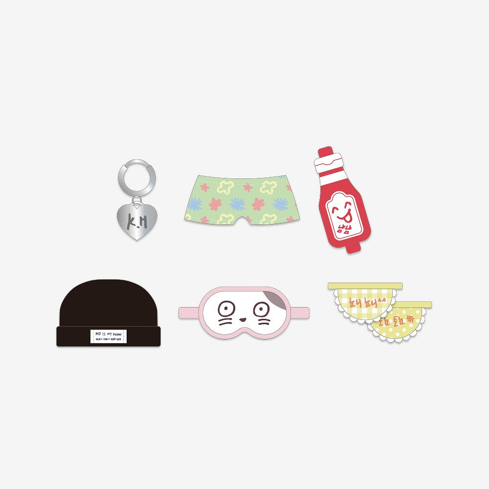 [KickFlip|كيك فليب] {Kpop} (One) KICKFLIP - KICKDOONGS Original Plush Outfit (Choose Character) (KICK OFF THE WALL Pt.1 Pop-Up Store) | كيك فليب - ملابس دمية كيك دونغز الأصلية (اختاري الشخصية) (متجر كيك أوف ذا وول الجزء الأول المؤقت)