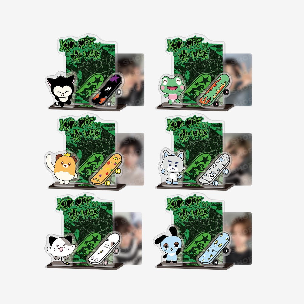 [KickFlip|كيك فليب] {Kpop} (One) KICKFLIP - Secret Acrylic Stand 15 x 9 cm + Photocard (Random 1 of 6) (KICK OFF THE WALL Pt.1 Pop-Up Store) | كيك فليب - ستاند أكريليك سيكرِت 15 × 9 سم + بطاقة صور (عشوائية من 6) (متجر كيك أوف ذا وول الجزء الأول المؤقت)