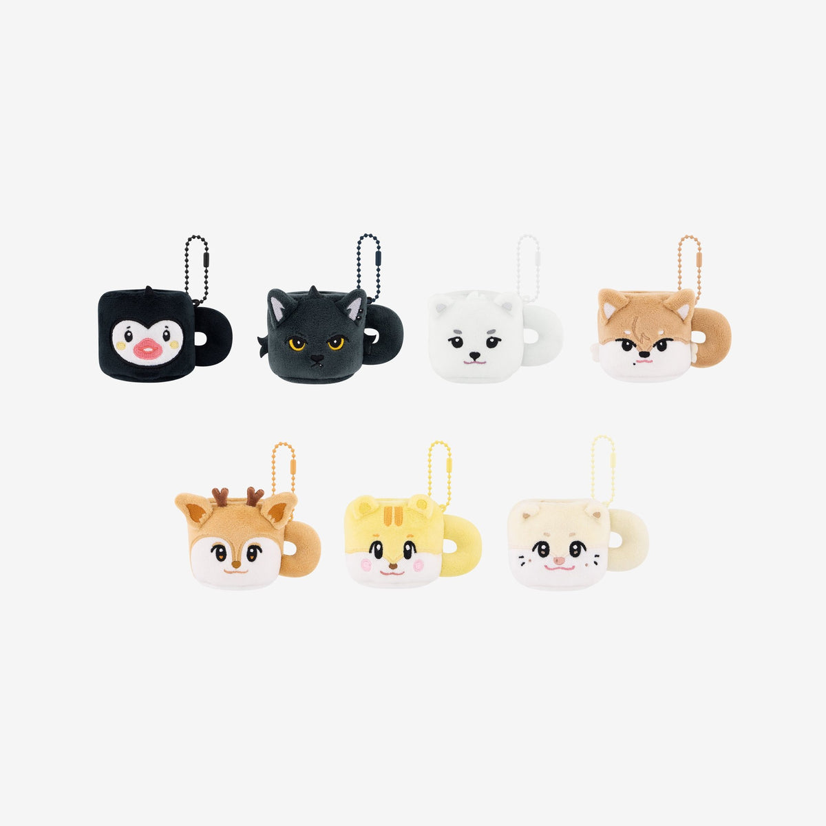 [NEXZ|نيكسز] {Kpop} (One) NEXZ - NEXZOO Plush Cup Keyring (SWEET PICNIC with NEXZOO) | نيكسز - ميدالية كوب قطيفة NEXZOO