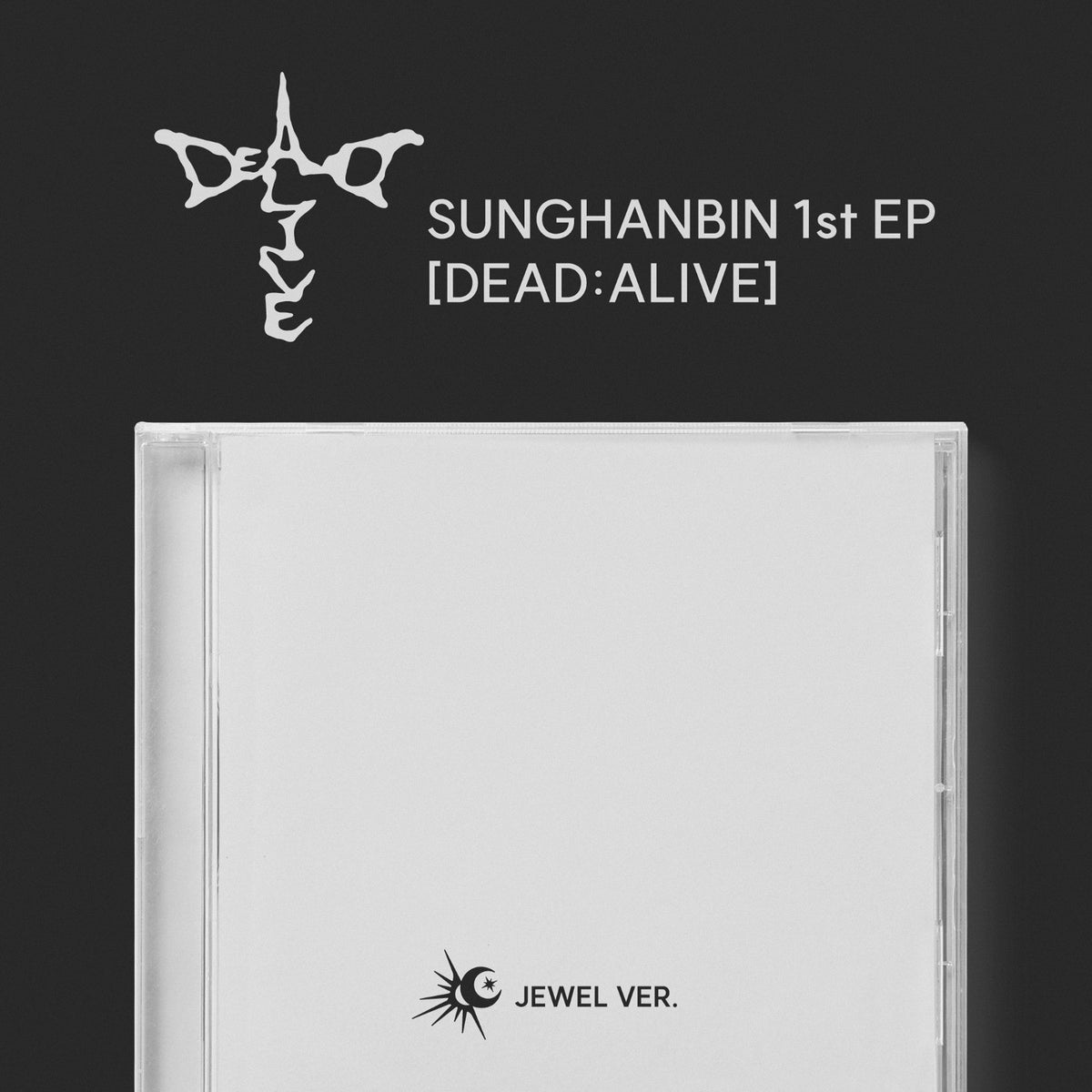 [ZEROBASEONE|زيروبيسون] {Kpop} (One) SUNG HANBIN (ZEROBASEONE) - The 1st EP [DEAD:ALIVE] (Jewel Case Ver. - DEAD, 14.2 x 12.5 cm) | سونغ هانبين - الألبوم القصير الأول [DEAD:ALIVE] (نسخة علبة القرص - DEAD)