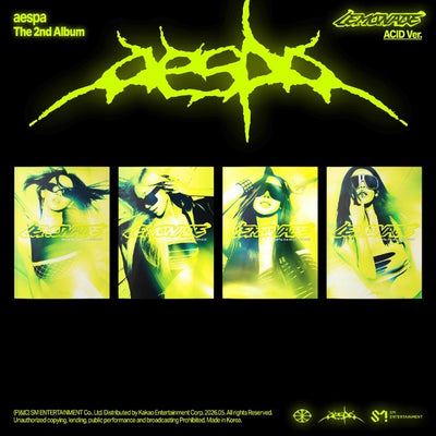 [aespa|إسبا] {Kpop} (One) aespa - The 2nd Album [LEMONADE] (ACID Ver.) 21 x 29 cm | إسبا - الألبوم الثاني [ليموناضة] (نسخة ACID) ٢١ × ٢٩ سم