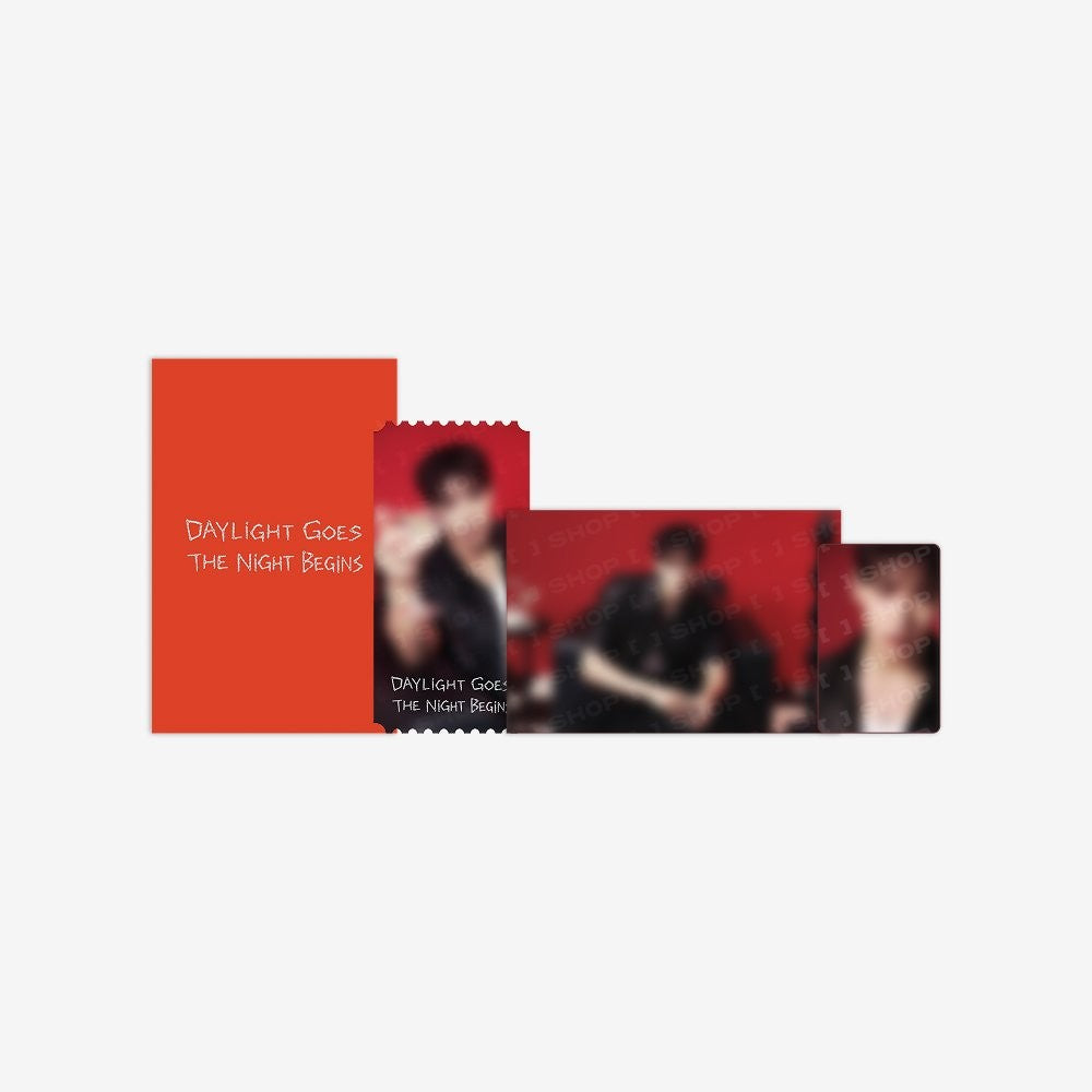 [JUN. K|جون كي] {Kpop} (Set) JUN. K - Special Ticket Set (Message Card + Photo Ticket + Photocard + Holder) (2026 [DAYLIGHT GOES, THE NIGHT BEGINS]) | جون كي - طقم التذكرة الخاص (بطاقة رسالة + تذكرة مصوّرة + بطاقة صورة + حافظة) (٢٠٢٦ [دايلايت غوز، ذا نايت