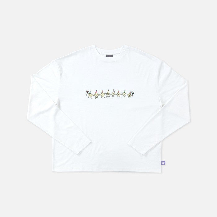 [Hearts2Hearts|هارتس تو هارتس] {Kpop} (One) HEARTS2HEARTS - Long Sleeve T-Shirt [ICONIC HEART] | هارتس تو هارتس - تيشيرت بأكمام طويلة