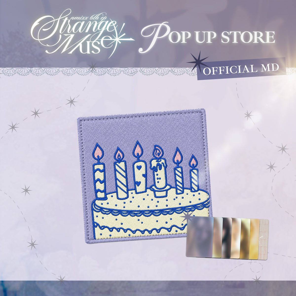[NMIXX|إن ميكس] {Kpop} (One) NMIXX - Thermochromic Coaster 10 x 10 cm (NMIXX 6th EP [Strange Muse] Pop-Up) | إن ميكس - قاعدة أكواب حرارية ١٠ × ١٠ سم (المتجر المؤقت لألبوم [Strange Muse])