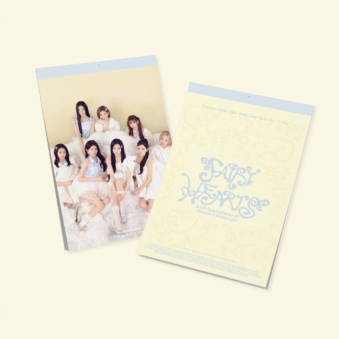 [Hearts2Hearts|هارتس تو هارتس] {Kpop} (One) HEARTS2HEARTS - 2027 Wall Calendar 29.7 x 42 cm, 12 Months | هارتس تو هارتس - تقويم الحائط 2027 [فيري هارتس]