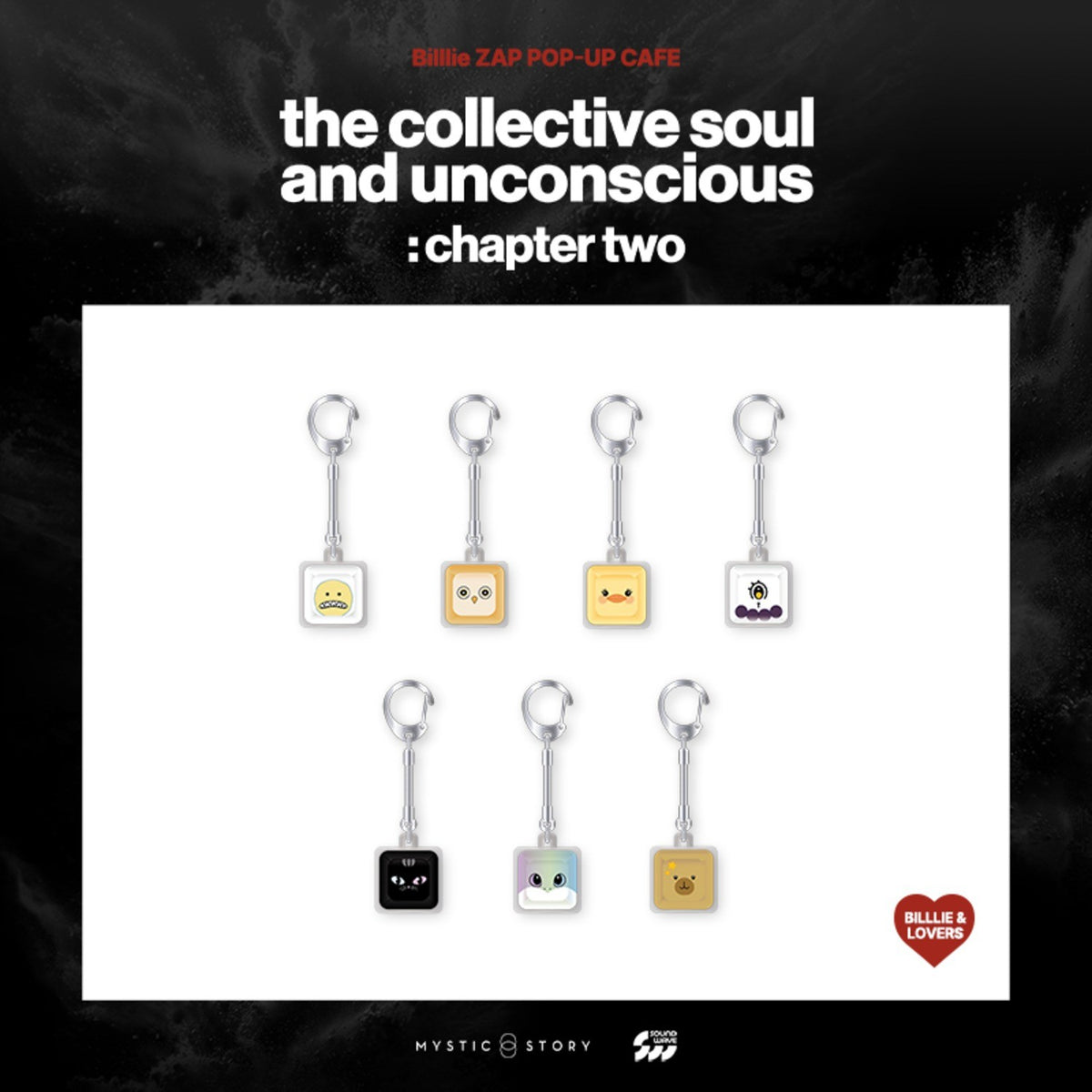 [Billlie|بيلي] {Kpop} (One) Billlie - Billlie & Lovers Keycap Keyring 20 x 90 mm (Pop-Up Cafe [the collective soul and unconscious: chapter two]) | بيلي - ميدالية بزر لوحة مفاتيح بيلي آند لفرز ٢٠ × ٩٠ مم (مقهى البوب أب [the collective soul and unconscious