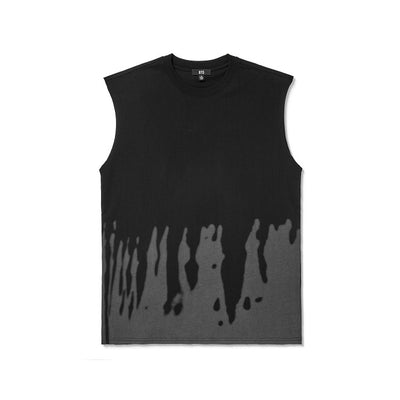 [BTS|بانتقان] (One) BTS - Sleeveless T-Shirt Over Fit (Black) (WORLD TOUR 'ARIRANG' 2nd Drop) | بي تي اس - تي شيرت بلا أكمام قَصّة واسعة (أسود) (جولة ARIRANG العالمية - الإصدار الثاني)