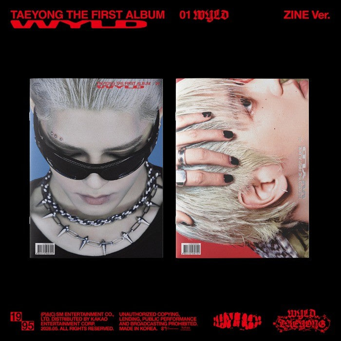 [NCT 127|ان سي تي 127] (One) TAEYONG - The 1st Album [WYLD] (Zine Ver.) 22 x 29.8 cm | تايونغ - الألبوم الأول [وايلد] (نسخة الزين) ٢٢ × ٢٩٫٨ سم