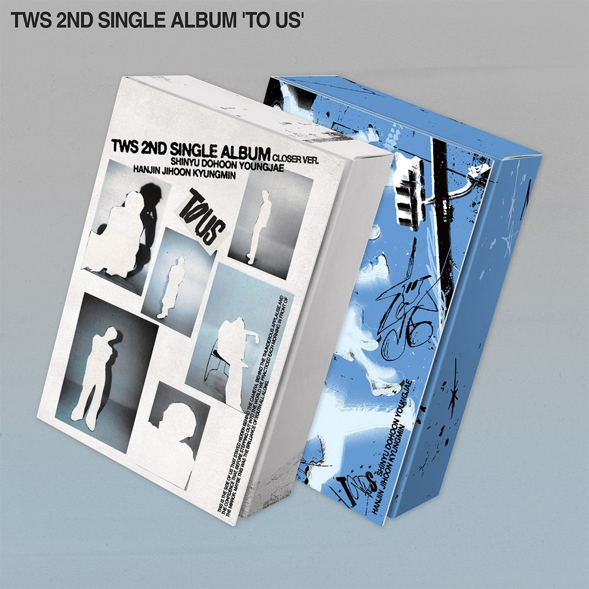 [TWS|تي دبليو إس] {Kpop} (Set) TWS - 2nd Single Album [TO US] (Closer + Beyond Ver., Set of 2) | تي دبليو إس - الألبوم الفردي الثاني [TO US] (كلوزر + بيوند، طقم من نسختين)