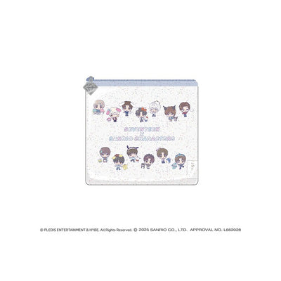[Seventeen|سفنتين] (One) SEVENTEEN - Flat Pouch 11 x 12.5 cm (SANRIO CHARACTERS) | سفنتين - حقيبة مسطحة ١١ × ١٢٫٥ سم (تعاون سانريو)