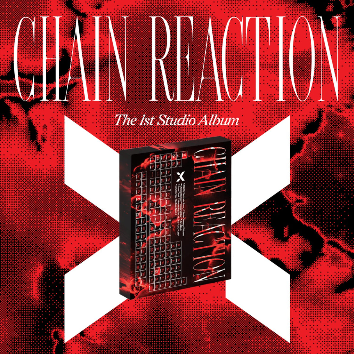 [X:IN|إكسين] {Kpop} (One) X:IN - The 1st Studio Album [Chain Reaction] (CD Ver.) 76p Photobook + Poster + Postcard + Photocards | إكسين - الألبوم الاستوديو الأول [تشين ريأكشن] (نسخة سي دي)