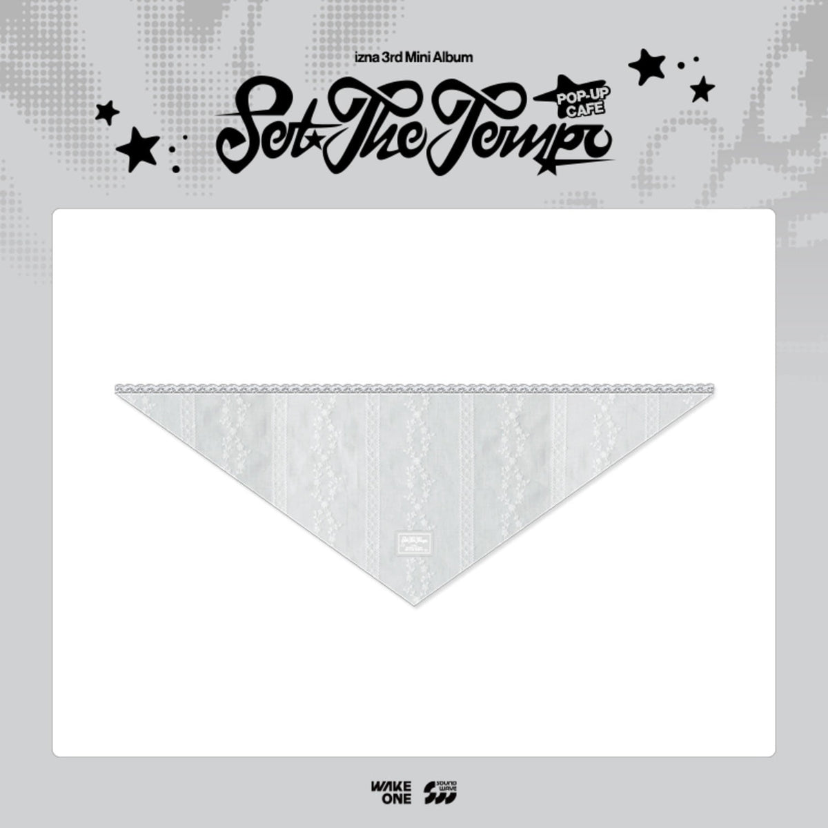 [izna|إزنا] {Kpop} (One) IZNA - Scarf 93 x 28 cm (Cotton) (Pop-up [Set the Tempo]) | إزنا - وشاح ٩٣ × ٢٨ سم (قطن) (بوب أب [سِت ذا تيمبو])