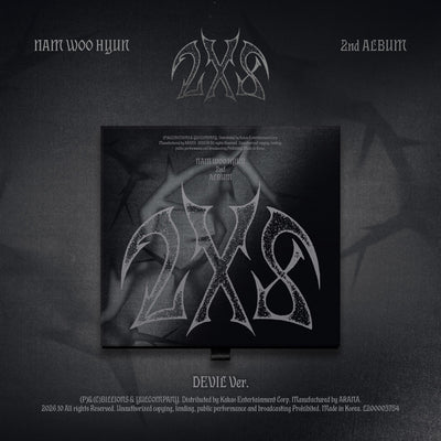 [INFINITE|انفينيت] {Kpop} (One) NAM WOO HYUN (INFINITE) - The 2nd Album [2X8] (DEVIL) + Photobook + Acrylic Keyring + First Press Poster | انفينيت نام وو هيون - الألبوم الثاني [2X8] (نسخة ديفل)
