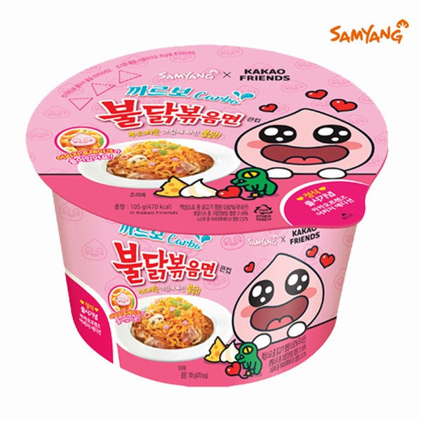 (ONE) Samyang Carbonara Buldak Bokkeum Myeon Cup Ramen Large Cup 105g [Country of Origin: Indicated in detailed description]