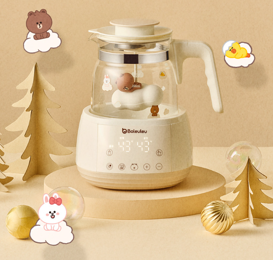 (ONE) Line Friends Borre Brown Powdered Milk Pot