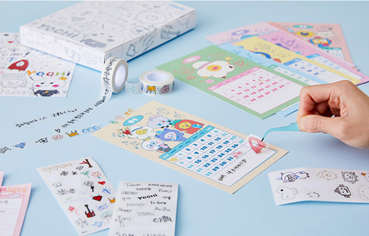 (SET) TRUZ Line Friends x TRUZ Season Greeting Stationery Set