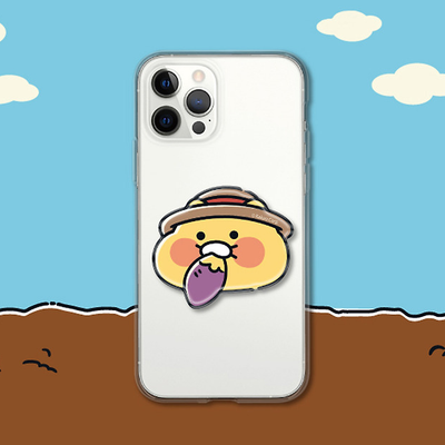 (ONE) KAKAO FRIENDS - [Tag Grip] Touch Payment/Transportation Smartphone Grip Shape Talk Farmer Chun-sik