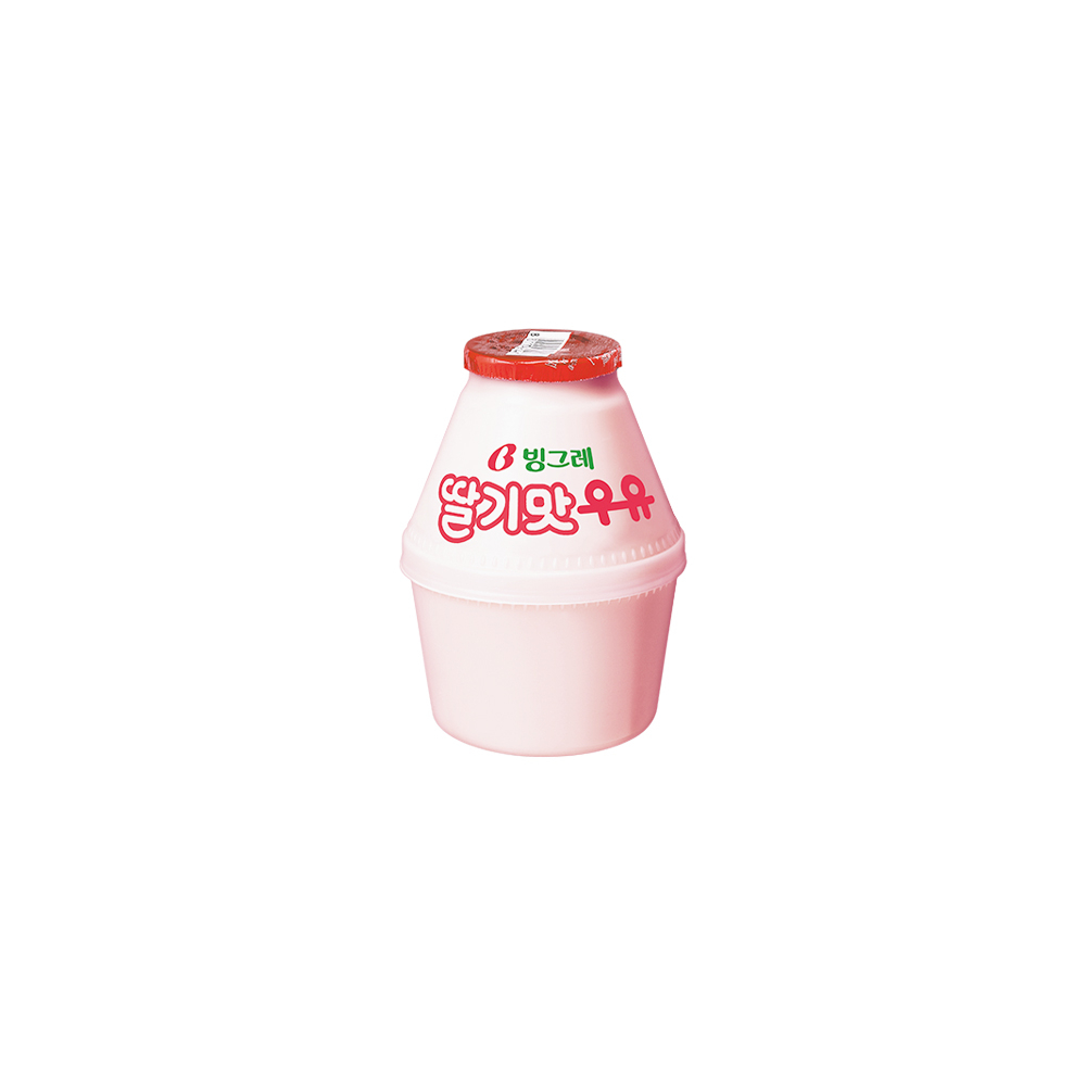 حليب بنكهه الفراوله او الموز حلال |(ONE) Binggrae Banana Flavored Strawberry Flavored Milk 240ml Purmil Ghana 225ml