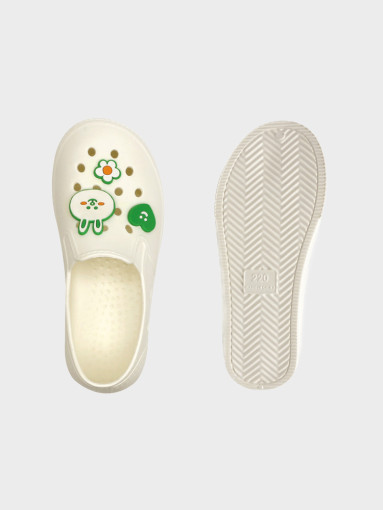 (ONE)  LINE FRIENDS - Gunjong Brown On Green Eco Earth EVA Indoor Shoes (200-230mm)