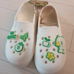 (ONE)LINE FRIENDS - Gunjong Brown On Green Eco Campaign EVA Indoor Shoes (200-230mm)