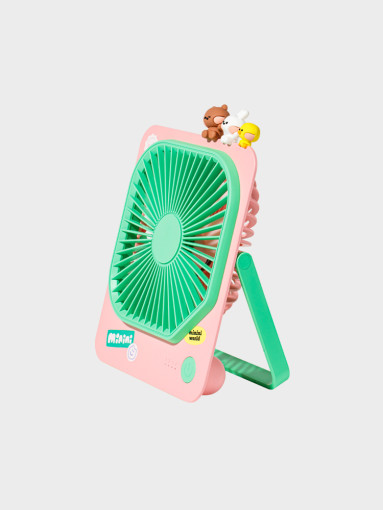 (ONE) Line Friends - Minini Table Fan (Blue/Pink)