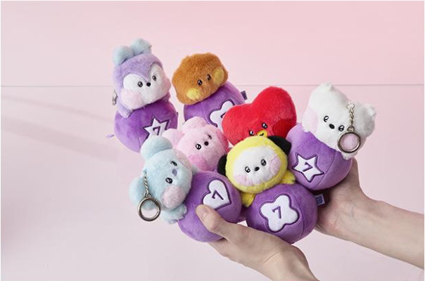 (ONE) BT21 -  Minini Lucky Gacha Doll Keyring