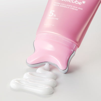 [Care|العناية] (One) Medicube PDRN Collagen Gua Sha Neck Wrinkle Cream 90g | ميديكيوب كريم PDRN كولاجين جوا شا لتجاعيد الرقبة 90 جم