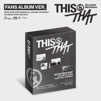 [Stray Kids|ستراي كيدز] (One) STRAY KIDS - THIS & THAT Mini Album (FANS ALBUM Ver.) | ستراي كيدز - ميني ألبوم ذيس آند ذات (نسخة FANS ALBUM)